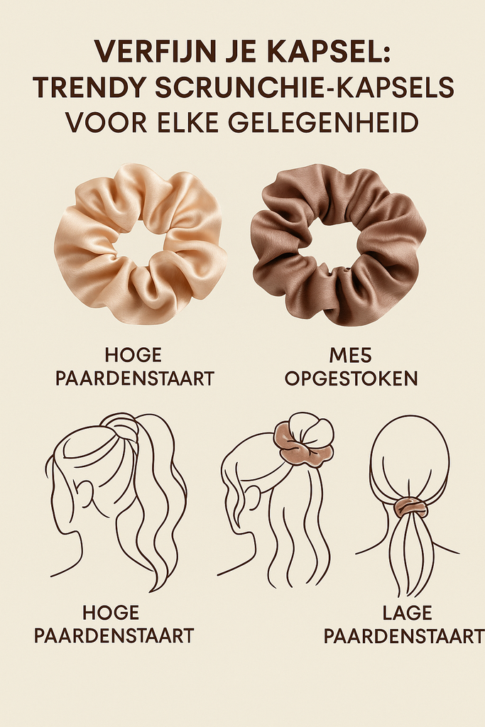Verfijn je kapsel: trendy scrunchie-kapsels voor elke gelegenheid